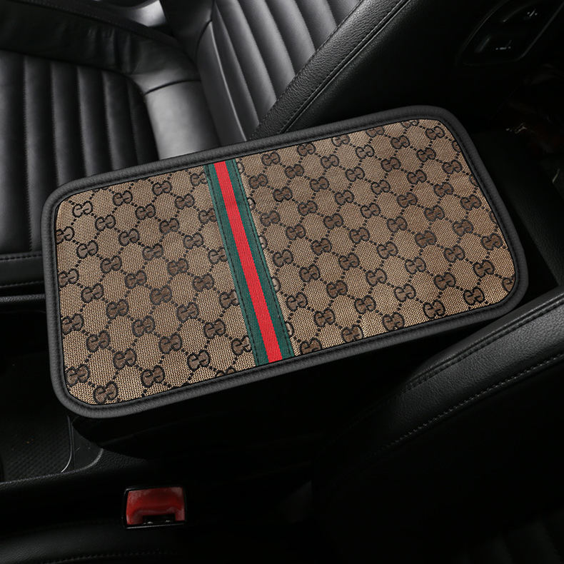 URANGE JQ50506A02 - Fashio<i></i>nable Black Memory Foam Leather Car Armrest Box Pad